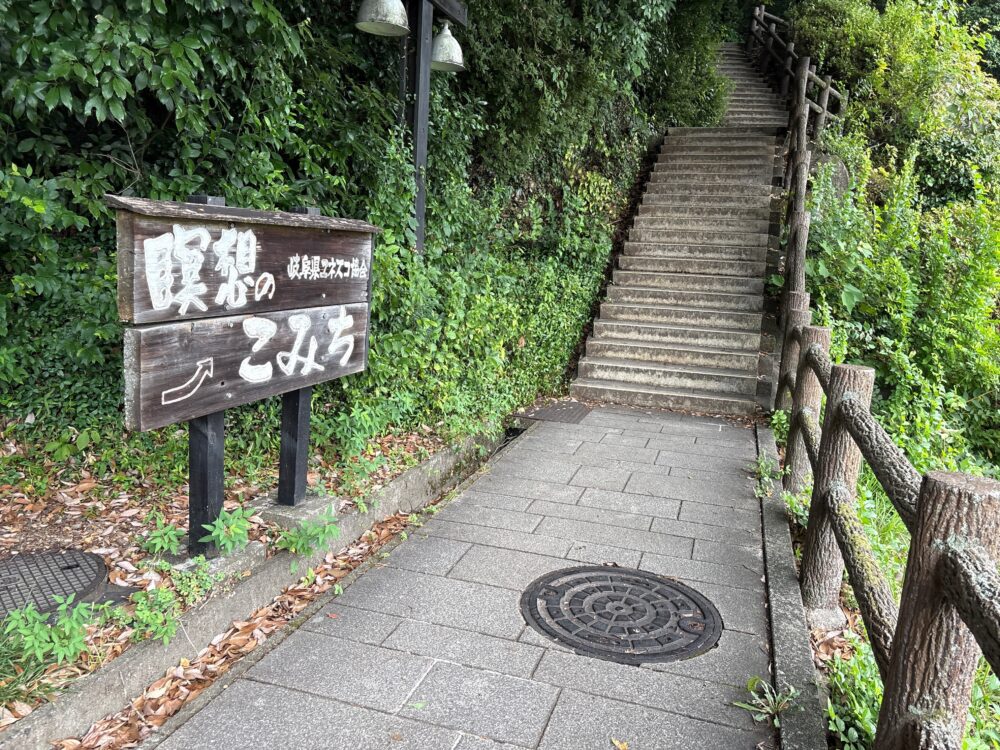 馬の背・瞑想の小道の分岐点