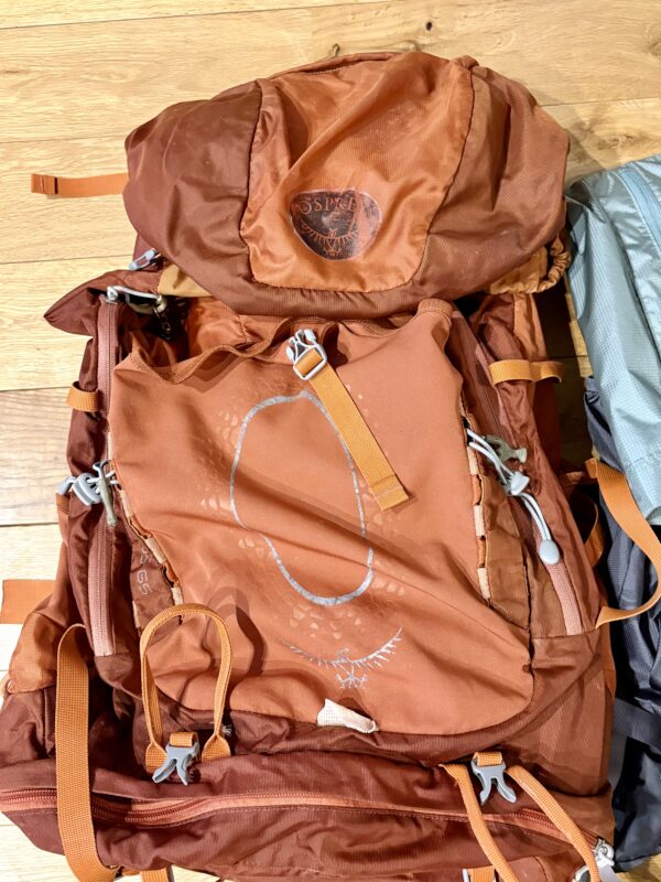 長年使用しているOSPREY Atmos AG 65